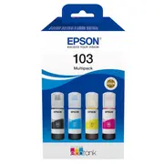 Epson 103 Ecotank Ink Cartridge, Black, Cyan, Magenta, Yellow, Multipack 4-Colours C13T00S64A