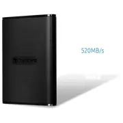 External Ssd Transcend Esd270C 2Tb Usb 3.1 3D Nand Write speed 460 Mbytes/Sec Read 520 Mbytes/ Ts2Tesd270C