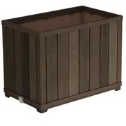 Keter Puķu pods Deco Ractangle Tall Planter Walnut 29213625533