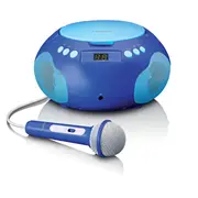 Lenco bērnu Cd magnetola ar bluetooth un mikrofonu, zila, Scd-625Bu