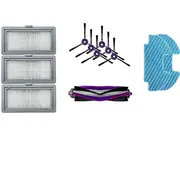 Midea Spare Parts Kit 6X Side Brush, 1X Main 3X Hepa Filter, 2X Mopping Cloth for I5C 12175 12175000A43598