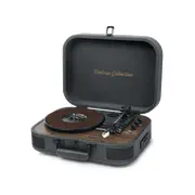Muse Mt-207 Dgb Turntable Stereo System, Black/Brown 
