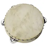Mūzikas Instruments Koka Tamburīns ar Pieciem Zvārgulīšiem Uc085