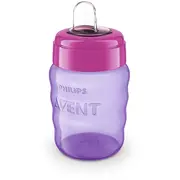 Philips Avent Easy Sip mācību krūzīte, 9M, 260Ml, silikona snīpis, rozā - Scf553/03