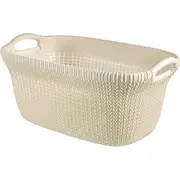 Curver Veļas grozs Knit 40L 59,5X38,5X27Cm balts 0803677X64