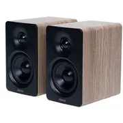 Edifier M60 Compact Desktop 2.0 Speakers, Classic Oak