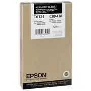 Epson T612100 Ink cartrige, Photo Black, Singlepack, 220 ml C13T612100