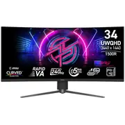 Msi Mpg 346Cqrfx24 34 3440X1440Pix Curved Gaming Va Led 240Hz 346Cqrf X24