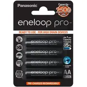 Panasonic Eneloop Pro 4 x Aa 2500Mah Bk-3Hcde/4Be