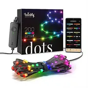 Twinkly Dots Smart Led Lights 200 Rgb Multicolor, 10M, Transparent Twd200Stp-Teu