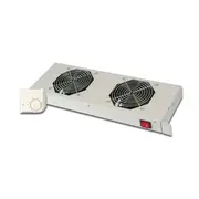  Digitus Cooling Unit 2Xfan black 19Inch with thermostat On/Off switch - Dn-19 Fan-2-Ho-Sw Dn 19 Fan 2 Ho Sw aksesuārs datorkorpusiem