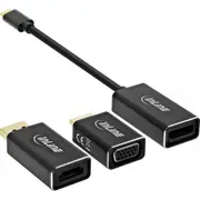 Adapter Usb Inline Usb-C - Displayport Czarny  64109B