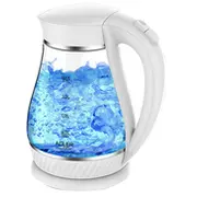 Adler Ad 1274 B electric kettle 1.7 L White Transparent 2200 W  Elektriskā Tējkanna