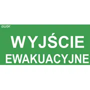 Awex Piktogram Wyjscie ewakuacyjne 150 x 300Mm Pd21 5901821295604  Joinedit15210517