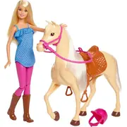 Barbie Lalka z koniem Fxh13  430300 887961691351 bērnu rotaļlieta