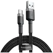 Baseus Cafule Catklf-Bg1 Usb-C datu un uzlādes vads 3A / Pd Qc 3.0 100 cm melns  Catklf Bg1 Usb kabelis