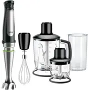 Braun Hand Blender Mq7045X  1000W 1.25L Activeblade Smartspeed Inox/Black 8021098774637 0X22111288 0X22111547 19110858 Brnmq7045X Mq 7045X Blenderis