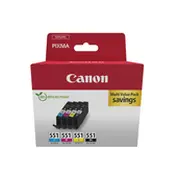 Canon Cli-551 Ink Cartridge C/M/Y/Bk  6509B015 8714574679235 toneris
