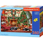 Castorland Puzzle swiateczne Cozy Fireplace 260 elementow B-27668-1 5904438027668  Joinedit69813398 puzle puzzle