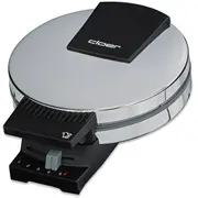 Cloer Waffle Iron 185 930W black/silver  vafeļu panna