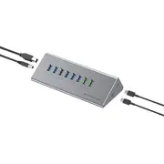 Conceptronic Usb Hub - 8X Usb-A 60W 2X Usb-C 3.0 m.N.  si Hubbies18G dock stacijas Hdd adapteri
