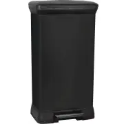 Curver Pedalspainis metalizets Deco Bin 50L melns 0802162929  3253922162029 Cen-69073 Crv187178 atkritumu tvertne