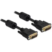 Delock  Dvi245 - ma/ma 1M Black 83110 kabelis video audio