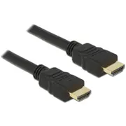 Delock Cable High Speed Hdmi with Ethernet - A male  4K 1M De 84752 kabelis video audio