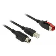 Delock Poweredusb Kab. 24V St  Usb-B Hosiden 3Pin 3.0M 85489 kabelis vads