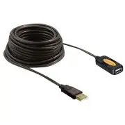Delock Repeater Usb 2.0 black 10 0 m  82446 kabelis