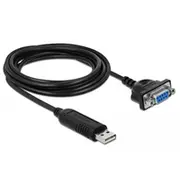 Delock Serielt kabel Sort 1.8M  66281