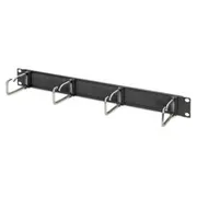 Digitus Dn-97669 - Kabelmanagementplatte mit Ringen Rack montierbar Schwarz  Ral 9005 1U 48.3 cm 19 4016032465553 Dn 97669 Serveru aksesuāri