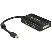 Displayport Adapter Delock mini Dp - Dp/Hdmi/Dvi241 sw  62623