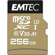 Emtec speedin Pro 256 Gb microSDXC  memory card Class 10 Uhs-I U3 V30 Ecmsdm256Gxc10Sp atmiņas karte