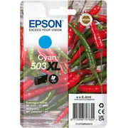 Epson 503 Chilischoten Tinte Single Pack Cyan Xl mit Rf/Am Tag  C13T09R24020 kārtridžs