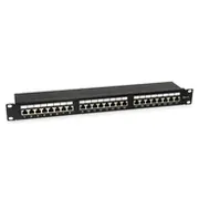 Equip Patchpanel 24X Rj45 Cat6  19 1He schwarz 326425