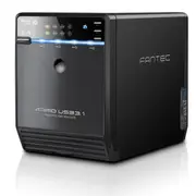 Fantec Qb-35U31R Case Black 4X3.5In/2.5In Hdd/Ssd Usb 3.1 G2  2124 Datora korpuss