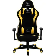 Gembird Gc-Scorpion-05X Gaming chair Scorpion  black and yellow fabric armchair with eco-leather accents Gc 05X datorkrēsls spēļukrēsls