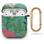 Guess Guaca2Tpubkfl01 Silikona Somiņa Austiņām Priekš Airpods 1/2 Floral N.1 