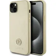 Guess Guhcp15Mps4Dgpd iPhone 15 Plus 6.7 złotygold hardcase Strass Metal Logo  3666339151010 Gue003276 maciņš apvalks mobilajam telefonam