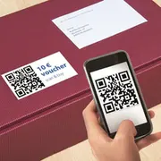 Herma Qr-Code Etik. A4 80X40 mm white 300 St.  9643 biroja tehnikas aksesuāri
