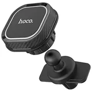 Hoco Ca52 Magnētiskas fiksācijas universāls auto ventilācijas restes stiprinājuma telefona turētājs Melns  6931474707529 82244536 Mobilo telefonu turētāji