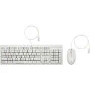 Hp 225 G2 Usb Wired Mouse Keyboard Combo  Copilot Key - Cashmere White Us Eng Aw5S6AaAbb klaviatūra