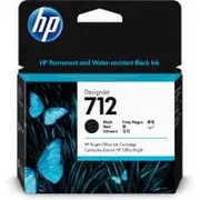 Hp 712 80-Ml Black Designjet Ink  3Ed71A kārtridžs