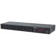 Intellinet 19 Intelligent 8-Port Pdu  Rackmountable C13 Power Distribution Unit Monitors Temperature and Humidity 163682