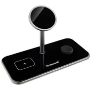 Intenso 3In1 Magnetic Wireless Charger Mb13 black  7410810 iekārtas lādētājs
