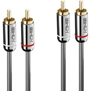 Kabel Lindy Rca Cinch x2 - 2M srebrny 35346 4002888353465  Joinedit26073723 kabelis video audio