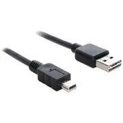 Kabel Usb Delock Easy-Usb  A-Minib M-M 5M Black 83365 kabelis