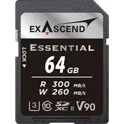 Karta Exascend Essential Sdxc 64 Gb Class 10 Uhs-Ii/U3 V90 Ex64Gsdu2-S 6972904951181  Joinedit61609098