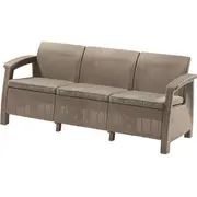 Keter Darza divans trisvietigs Corfu Love Seat Max bess 29197959587  8711245158792 Dārza mēbeles